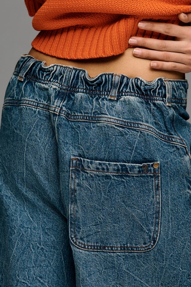Pilcro A-Reworked High-Rise Culotte Jeans #4