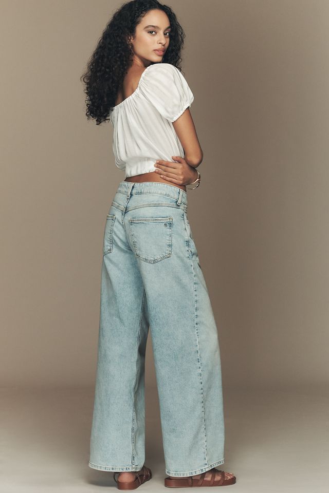 Esme Low-Rise Wide-Leg Jeans by Pilcro #2