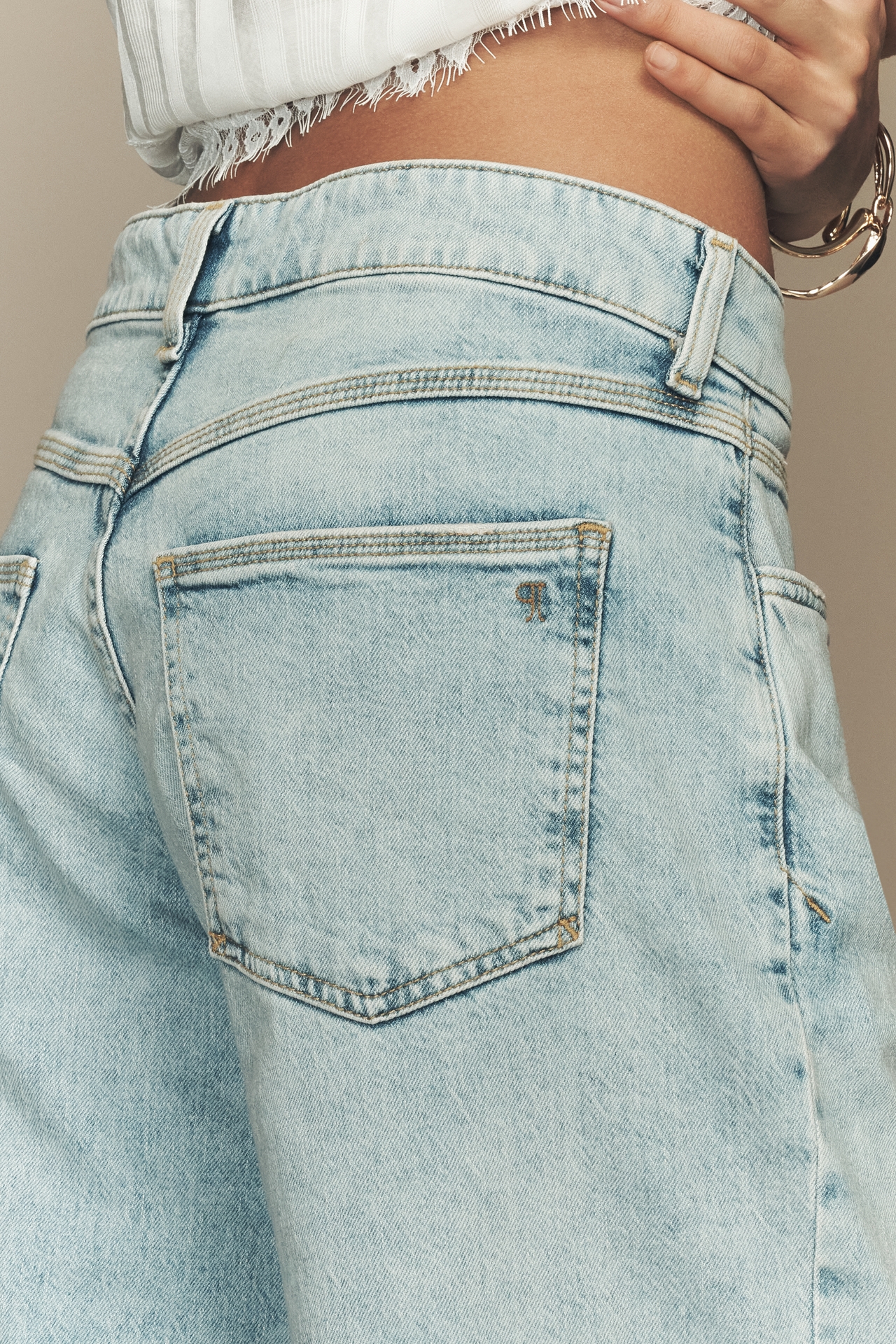 The Marlowe Low-Rise Wide-Leg Jeans by Pilcro