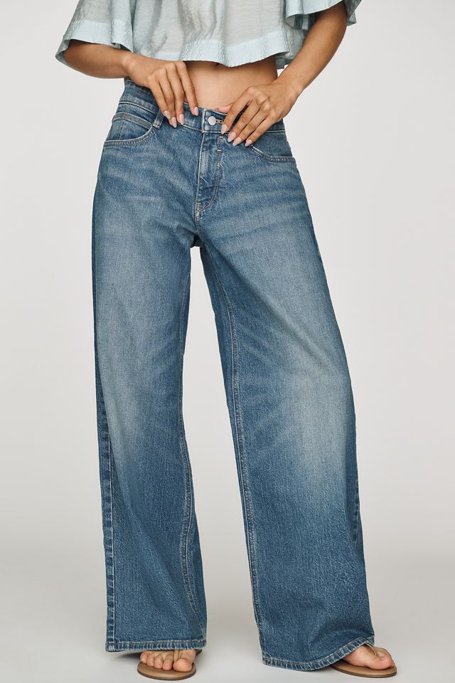 Jeans Esme a Vita Bassa e Gamba Larga di Pilcro #1