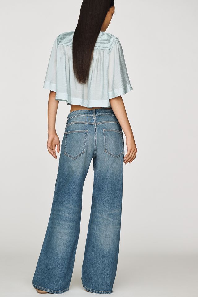 Jeans Esme a Vita Bassa e Gamba Larga di Pilcro #3