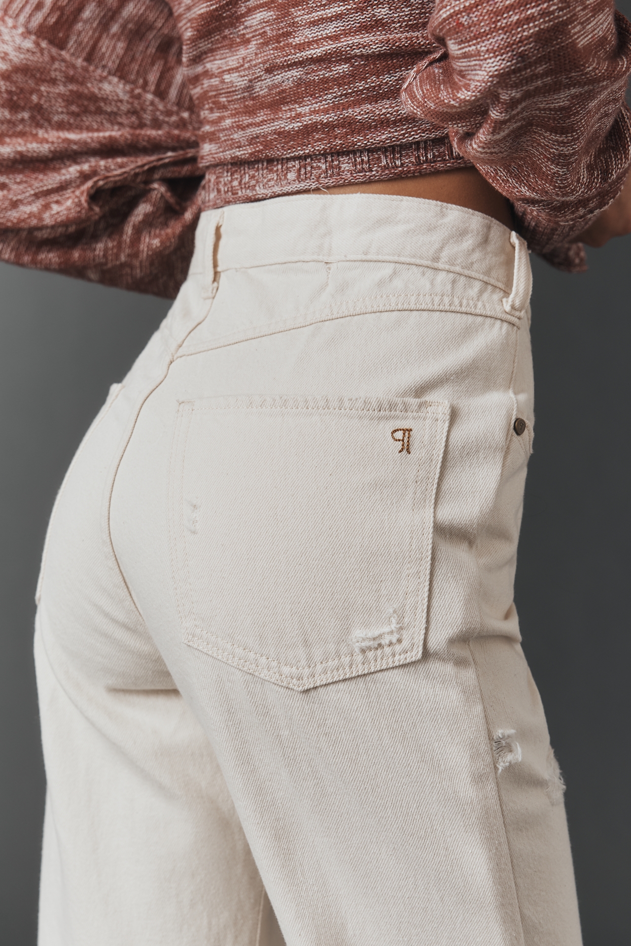 The Mila Mid-Rise Straight-Leg Jeans by Pilcro