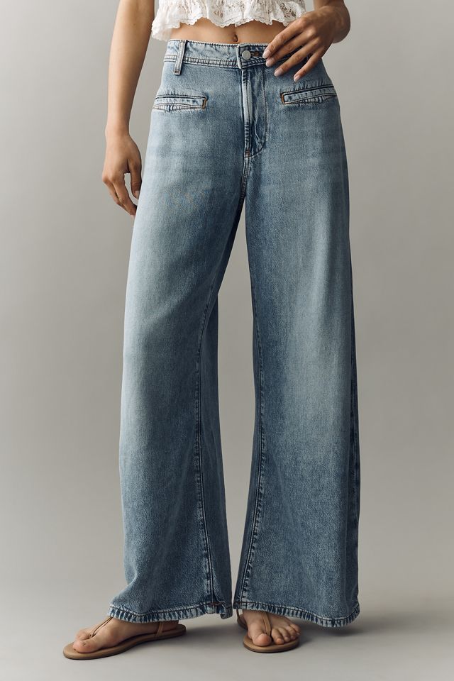 Pilcro Mid-Rise Wide-Leg Jeans #1