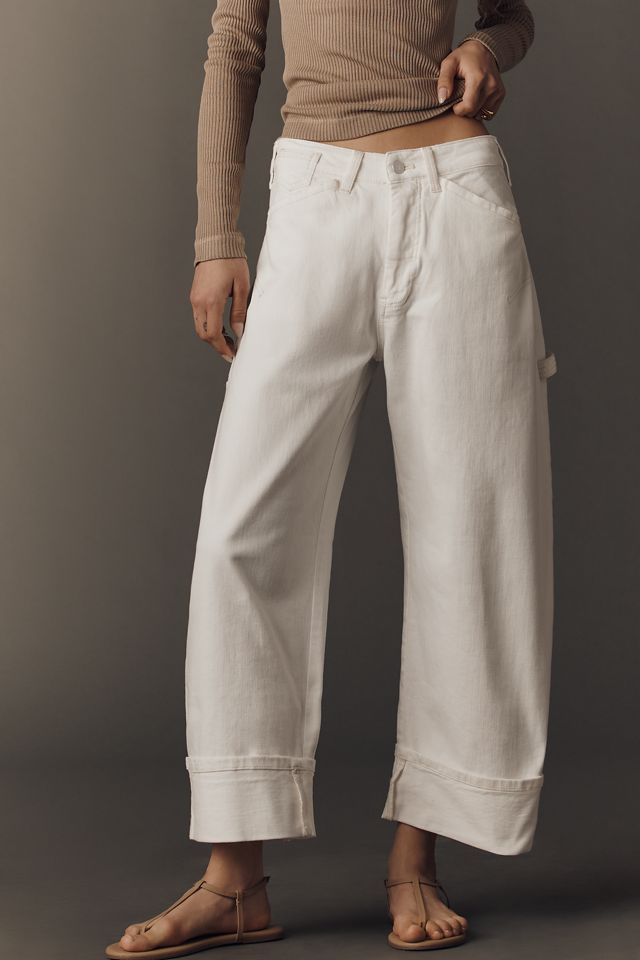 Pilcro Kayden High-Rise Cuffed Carpenter Barrel Jeans #3