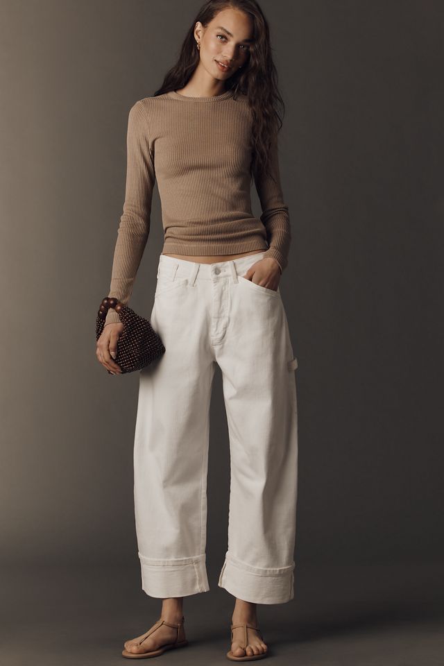 Pilcro Kayden High-Rise Cuffed Carpenter Barrel Jeans #1