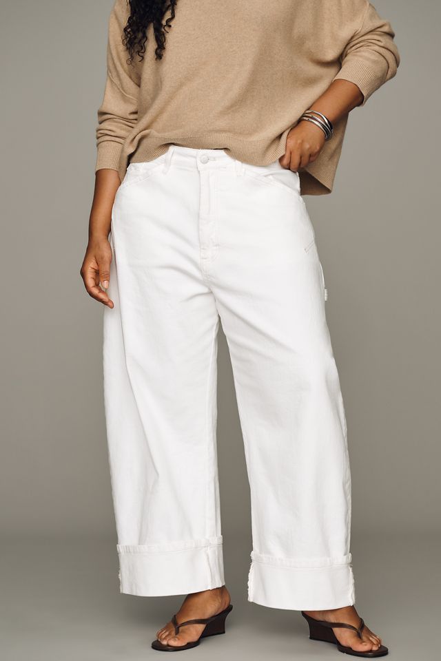 Pilcro Kayden High-Rise Cuffed Carpenter Barrel Jeans #8