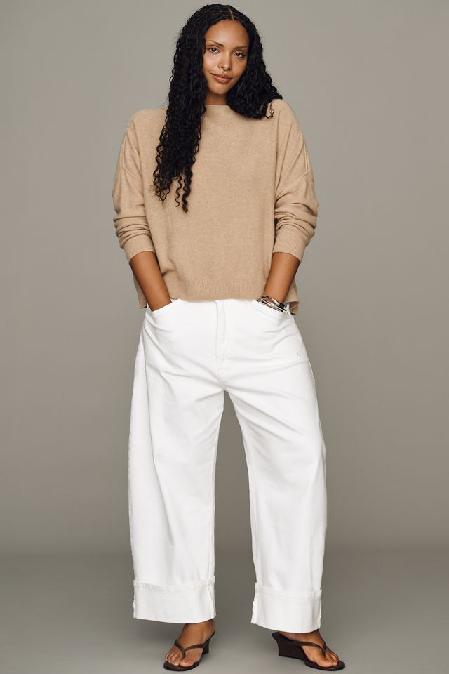 Pilcro Kayden High-Rise Cuffed Carpenter Barrel Jeans #7
