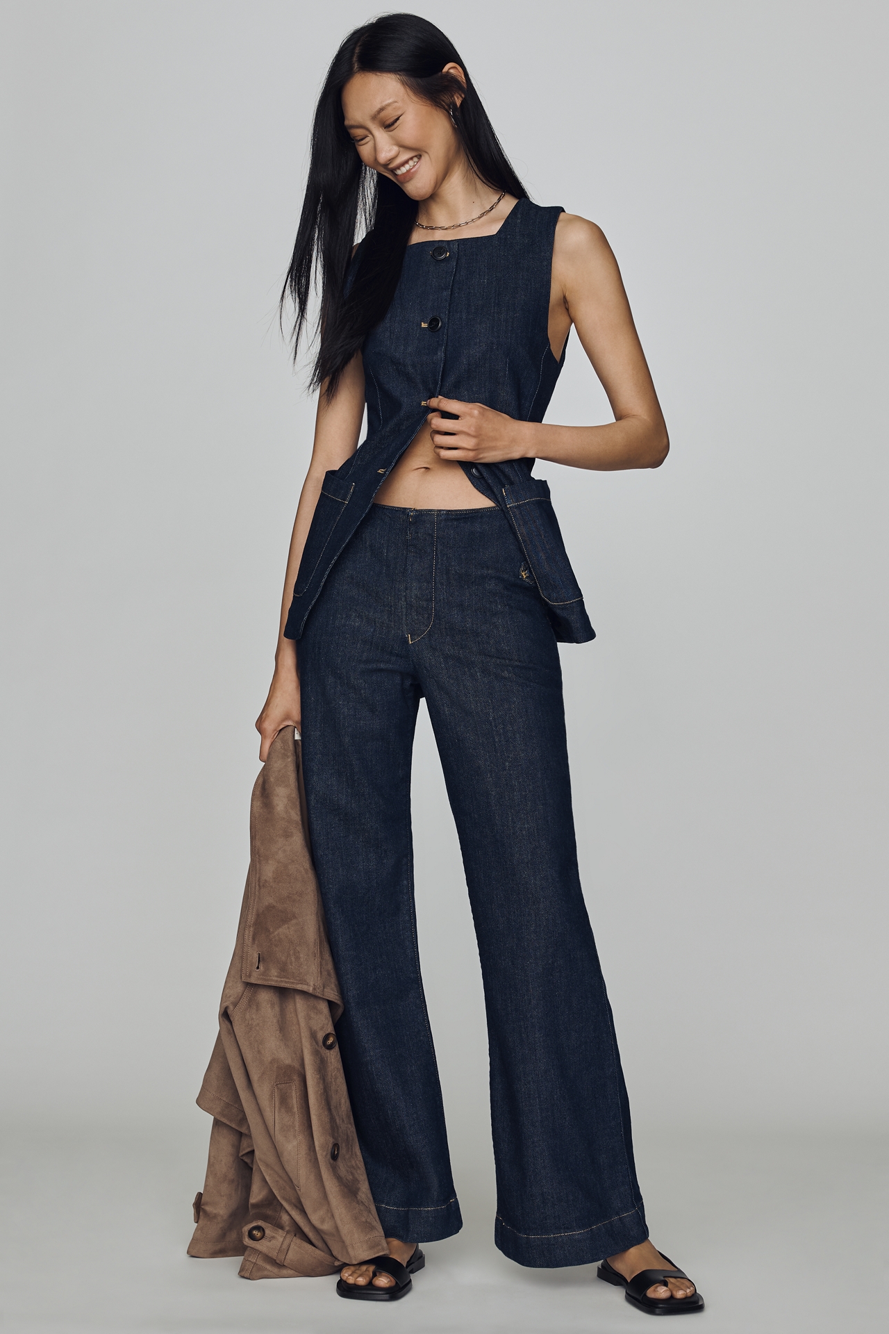 Maeve Mid-Rise Flare Jeans