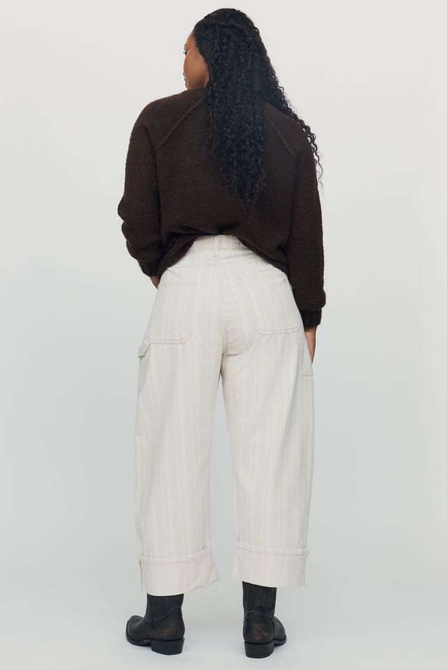Pilcro Kayden High-Rise Striped Carpenter Barrel Jeans #8