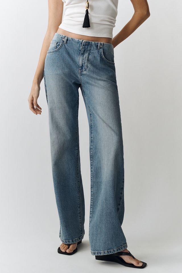 Pilcro Clean-Waist Mid-Rise Stovepipe Jeans #1
