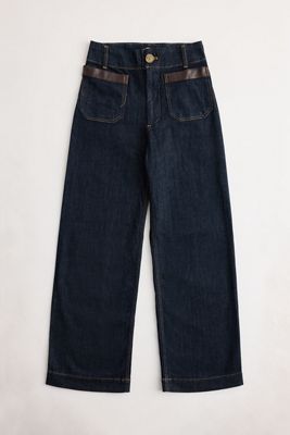 Colette Full-Length High-Rise Wide-Leg Jeans by Maeve