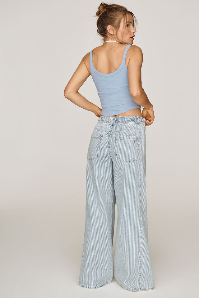 Pilcro Adi Mid-Rise Relaxed Wide-Leg Jeans #4