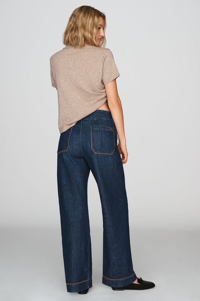 Maeve Colette High-Rise Wide-Leg Full-Length Jeans #1