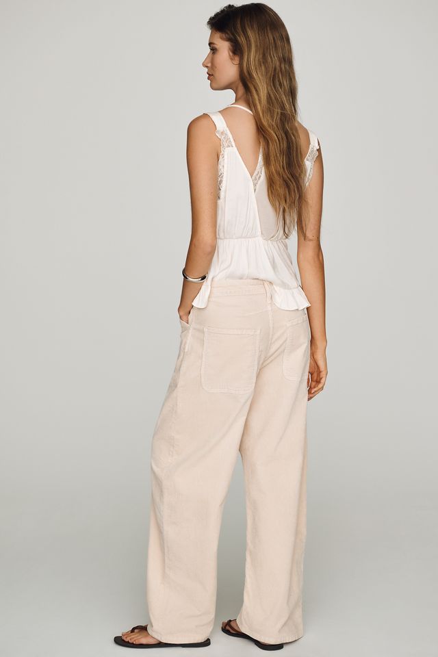 The Kayden Cord Mid-Rise Barrel Trousers by Pilcro #3