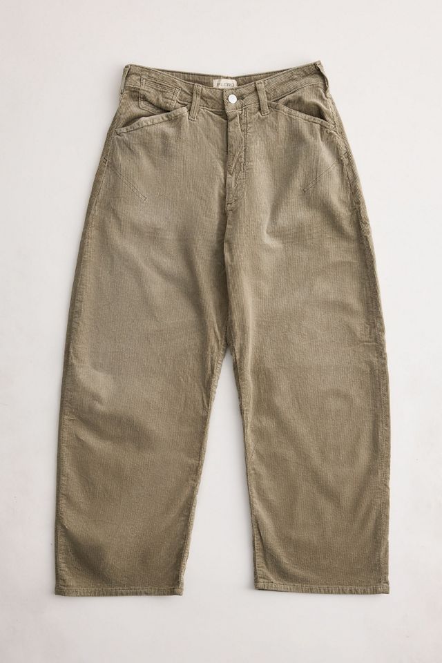 I Pantaloni a Botte in Velluto a Coste Kayden a Vita Media di Pilcro #5