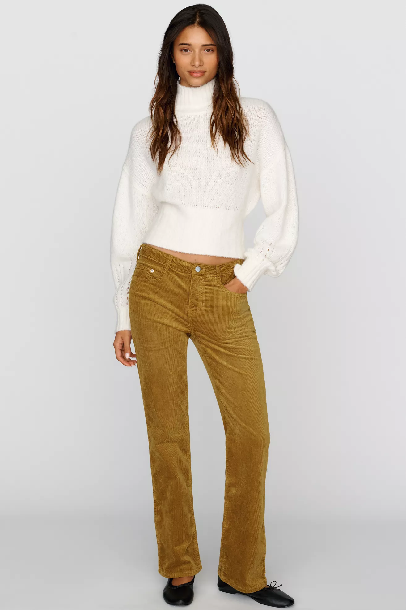 Pilcro Corduroy Low Rise Bootcut Jeans