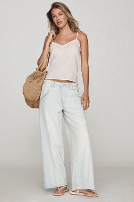 Pilcro Kenny High Rise Tapered Barrel Leg Jeans | Anthropologie