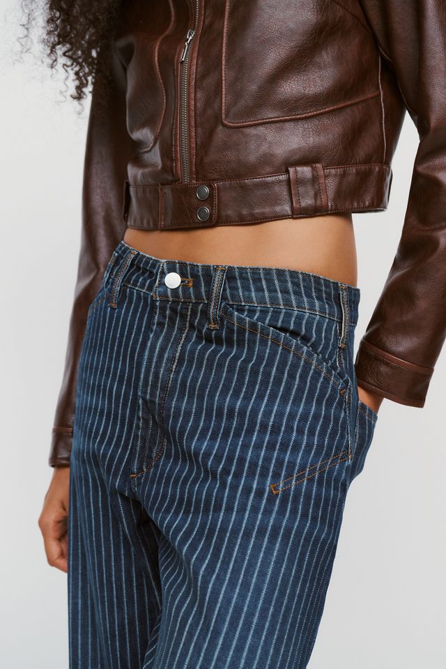 Die Kayden Nadelstreifen-Zimmermanns-Barrel-Jeans von Pilcro #3