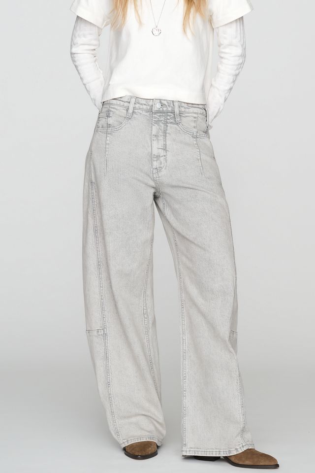 Jeans de Tiro Alto con Pierna Barril Heritage Curve Pilcro #1