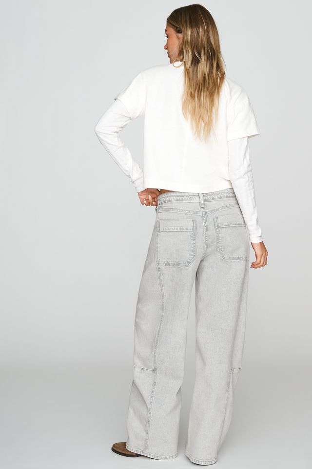 Jeans de Tiro Alto con Pierna Barril Heritage Curve Pilcro #3