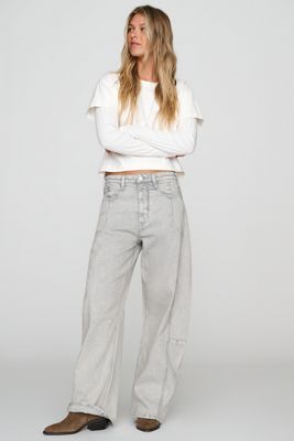 Pilcro Heritage Curve High-Rise Barrel Jeans