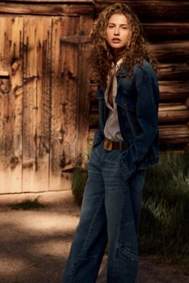 Pilcro Kaye Mid-Rise Tapered-Leg Jeans