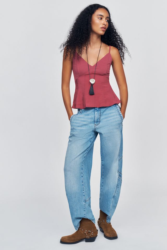 Pilcro Kaye Mid Rise Barrel Leg Jeans #2