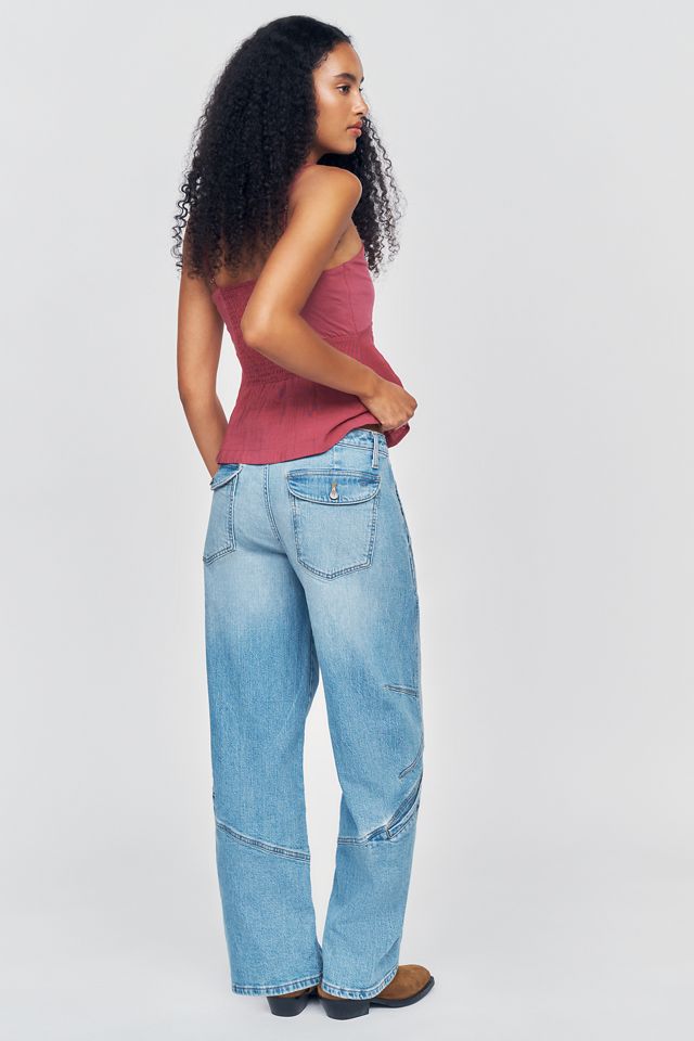 Pilcro Kaye Mid Rise Barrel Leg Jeans #4