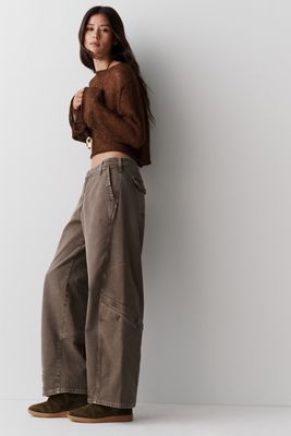 Pilcro Kaye Mid-Rise Tapered-Leg Jeans