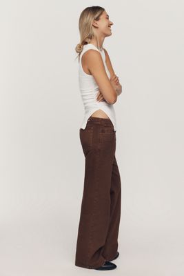 Pilcro Isla Clean Waist Mid-Rise Stovepipe Jeans