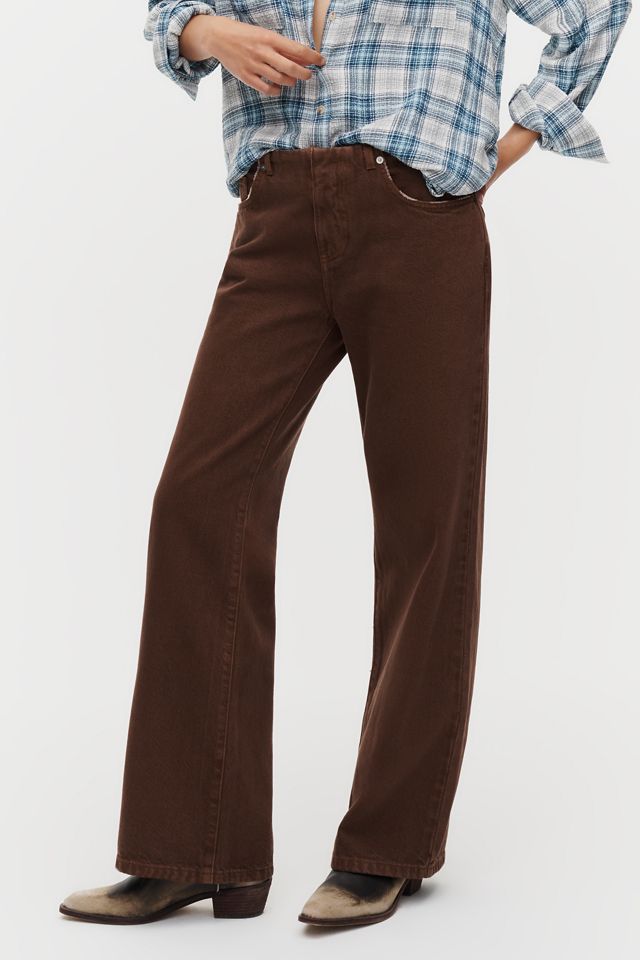 Pilcro Isla Clean Waist Mid-Rise Stovepipe Jeans #1