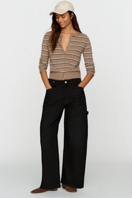 Pilcro Kayden High Rise Carpenter Full Length Barrel Leg Jeans by Anthropologie