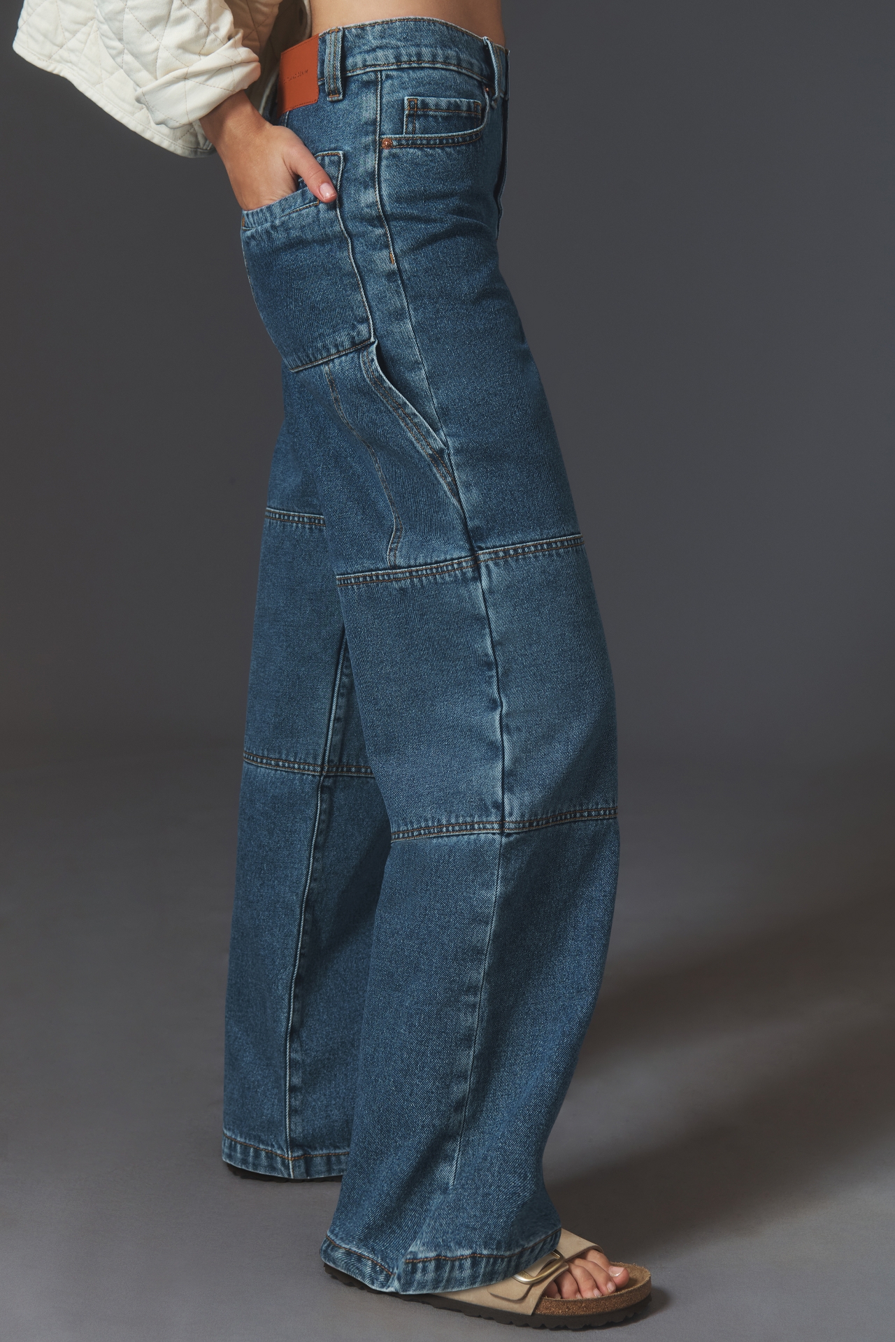 Outland Denim Bianca Mid-Rise Wide-Leg Jeans