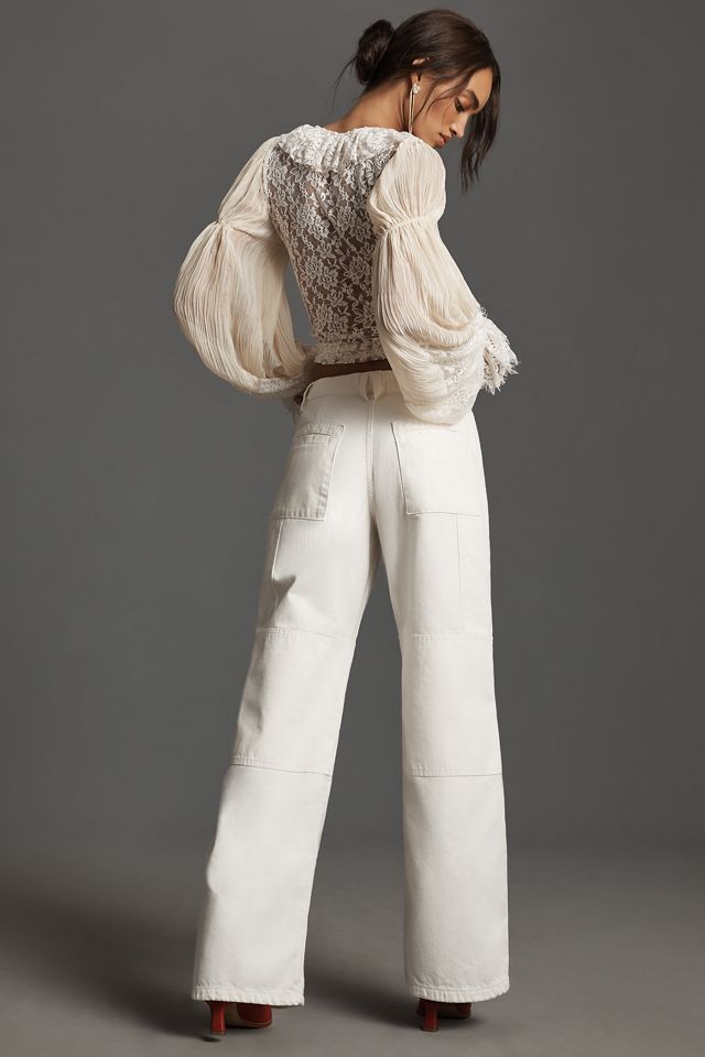 Outland Denim Bianca Mid-Rise Wide-Leg Jeans #2