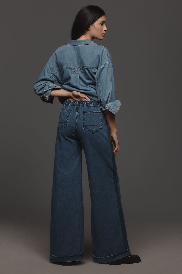 Outland Denim Leigh Mid-Rise Wide-Leg Jeans #3