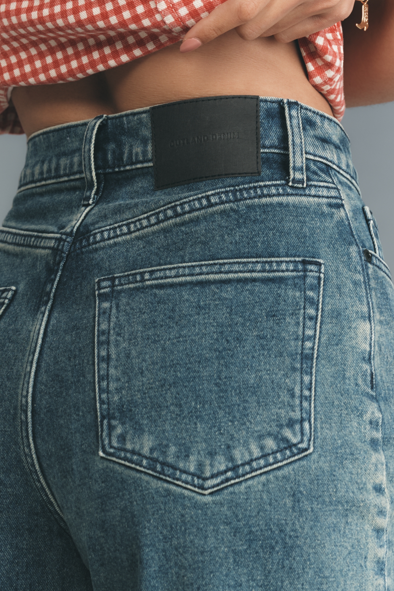Outland Denim Ellie High-Rise Wide Leg Jeans