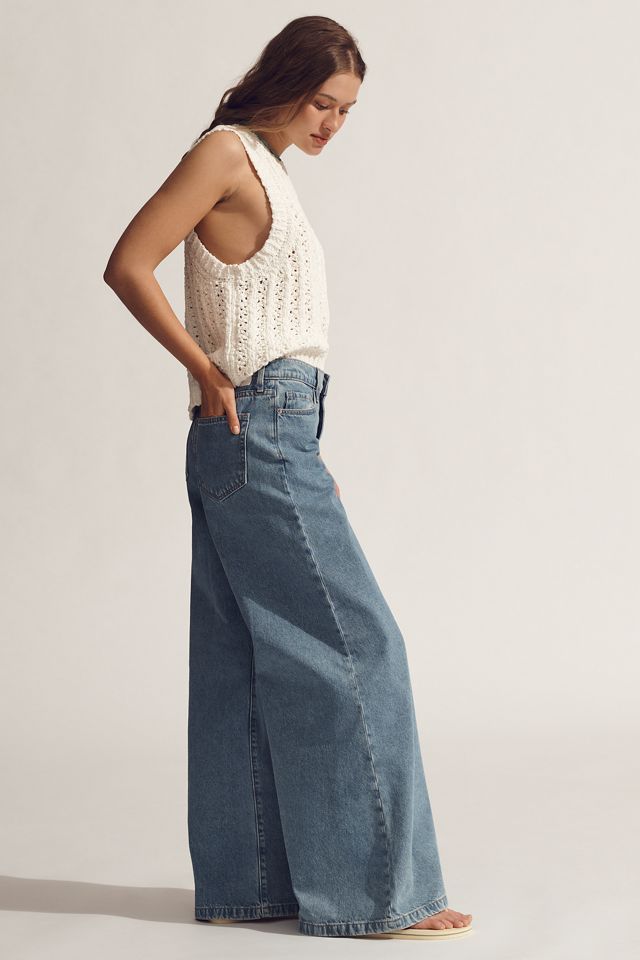 Outland Denim Cayley Mid-Rise Wide-Leg Jeans #2
