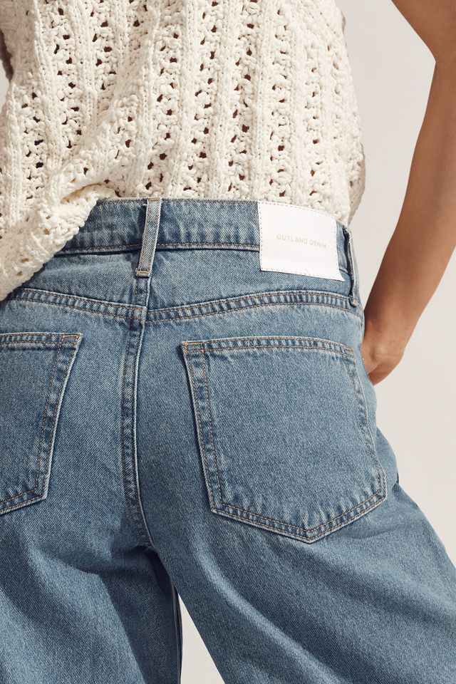 Outland Denim Cayley Mid-Rise Wide-Leg Jeans #3