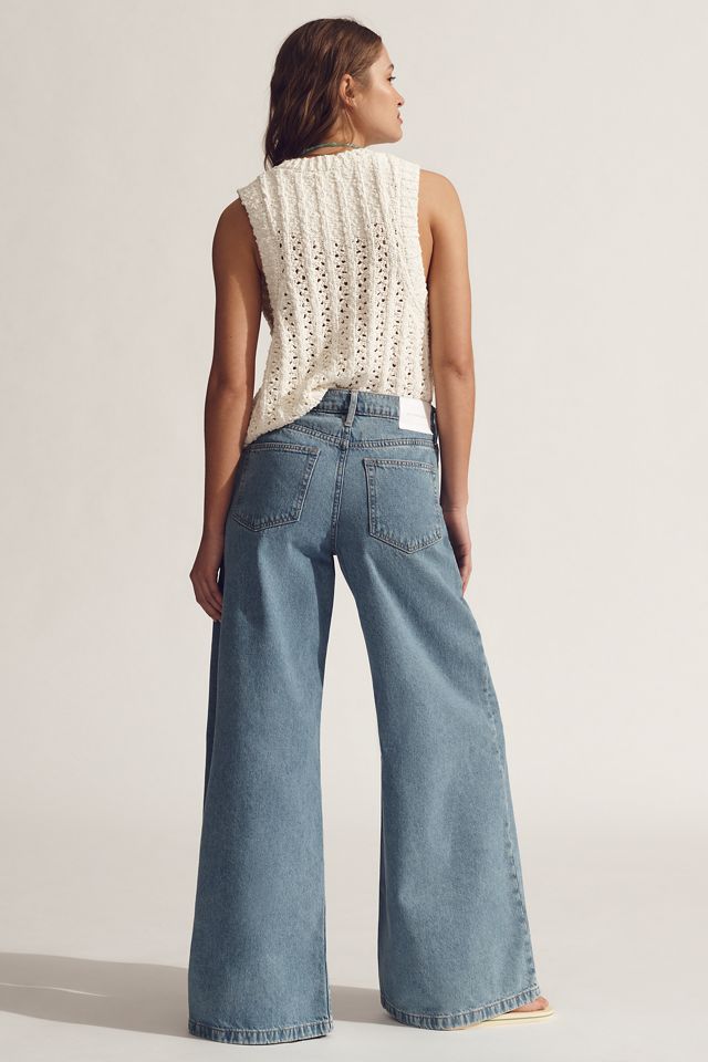 Outland Denim Cayley Mid-Rise Wide-Leg Jeans #4
