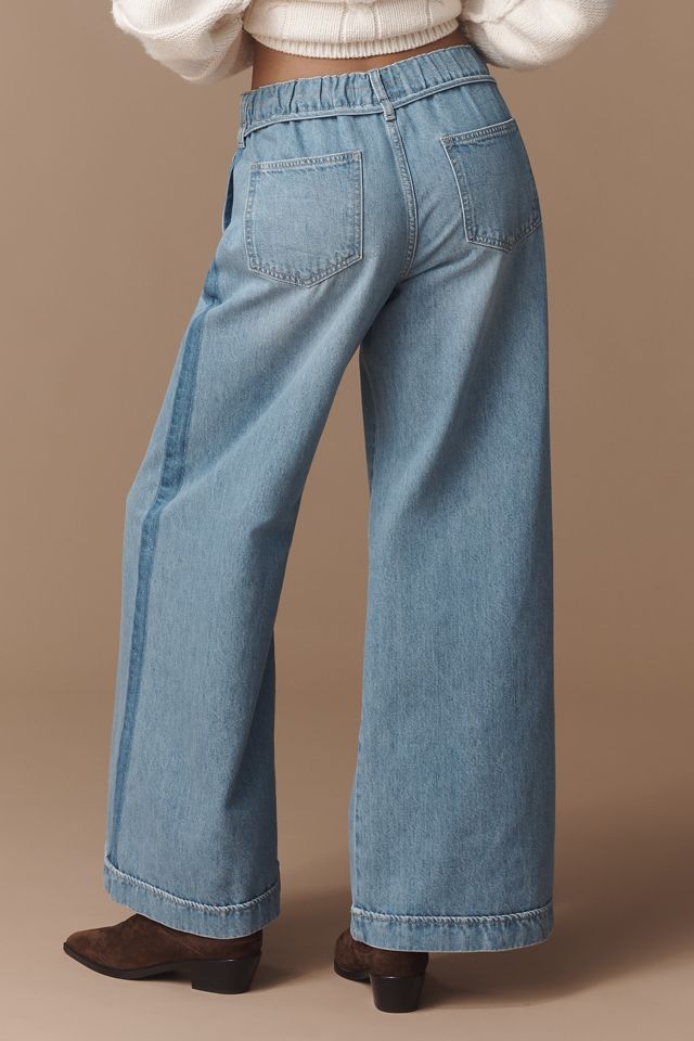 Outland Denim Lotus Mid-Rise Wide-Leg Jeans #3