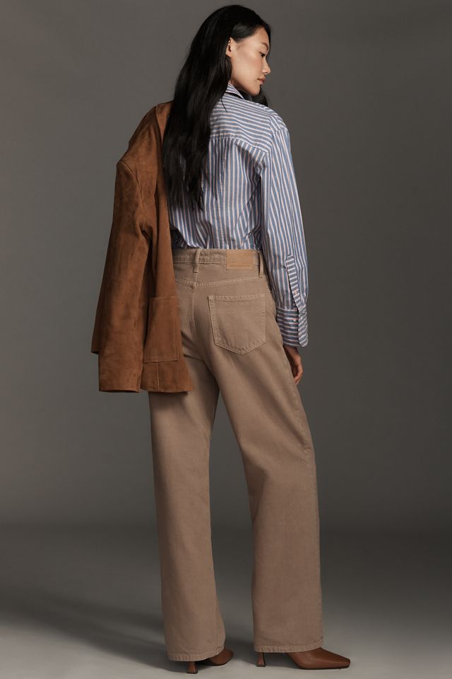 Outland Denim Olive Mid-Rise Wide-Leg Jeans #2