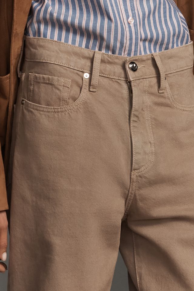 Outland Denim Olive Mid-Rise Wide-Leg Jeans #3