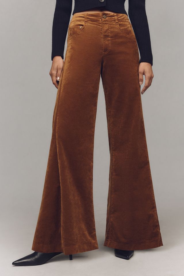 The Adi Mid-Rise Frayed Relaxed Flare Jeans by Pilcro: Velvet Edition #2