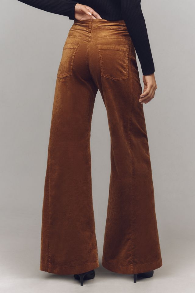 The Adi Mid-Rise Frayed Relaxed Flare Jeans by Pilcro: Velvet Edition #4