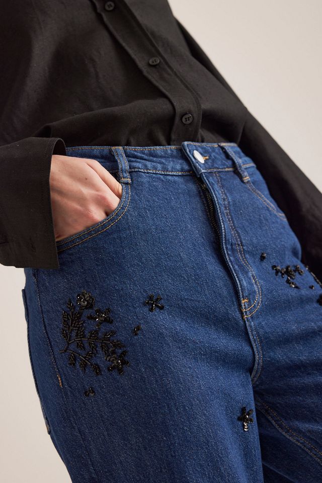 The Annie High-Rise Straight-Leg Jeans by Pilcro: Embellished Edition #6