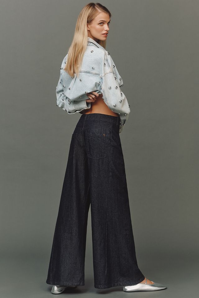 The Adi Sparkle Mid-Rise Flare Pants by Pilcro #2