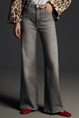 7 For All Mankind Cropped Jo Ultra High Rise Wide Leg Jeans In Soleil