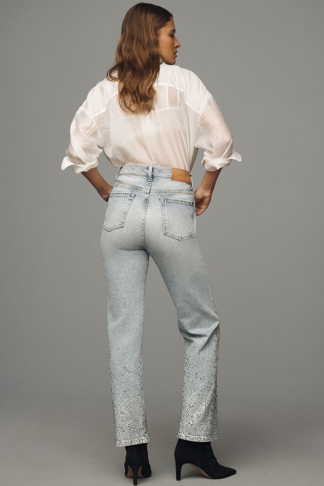 7 For All Mankind Logan Embellished Straight-Leg Jeans #3
