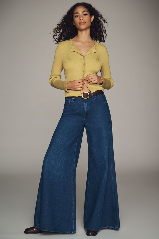 7 For All Mankind Willow High-Rise Super Wide-Leg Jeans #1