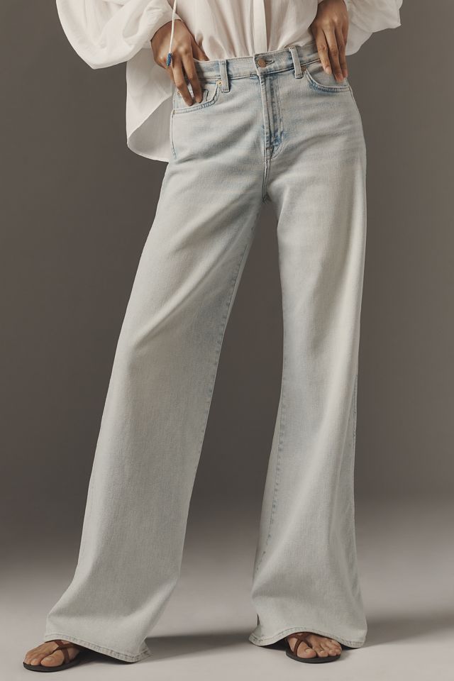 7 For All Mankind Lotta High-Rise Wide-Leg Jeans #1